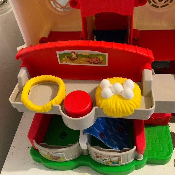 Little People Farm Barn And Silo Sound Works Great Fisher Price Set 2005 - Picture 3 of 7